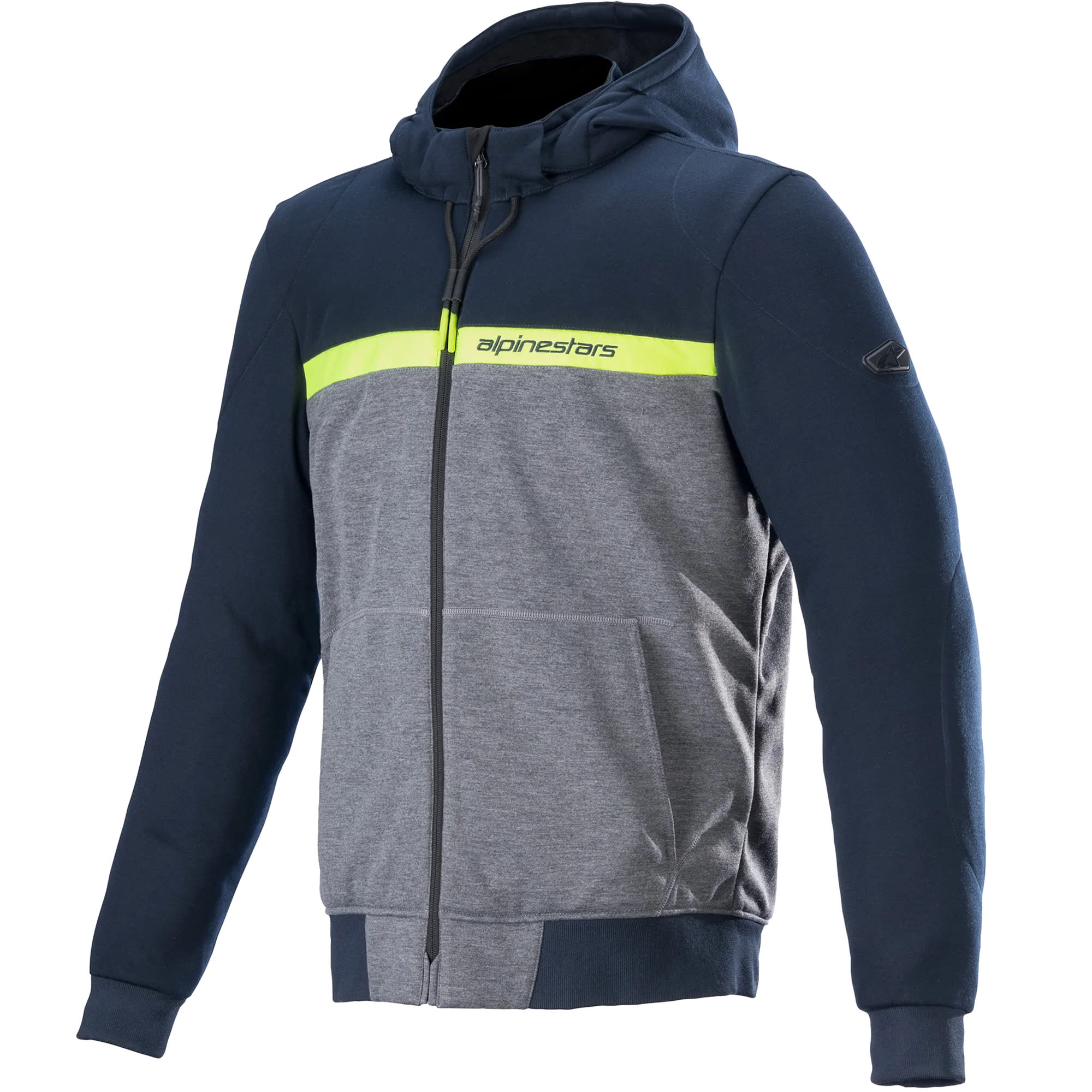 Alpinestars Chrome Street Hoodie - Dark Navy / Dark Grey / Melange by Alpinestars - clearance motorcycle jacket