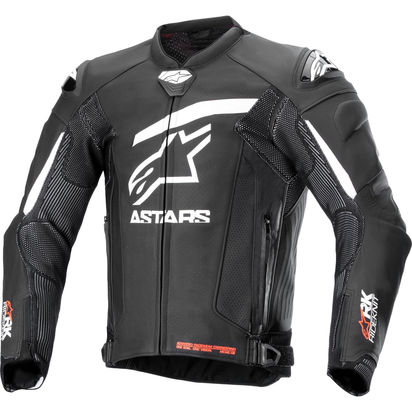 Alpinestars GP Plus R V4 Rideknit Leather Jacket - Black / White by Alpinestars - clearance motorcycle jacket