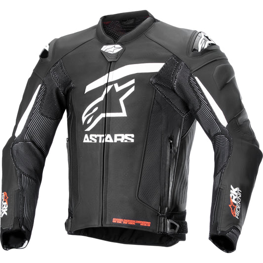 Alpinestars GP Plus R V4 Rideknit Leather Jacket - Black / White by Alpinestars - clearance motorcycle jacket