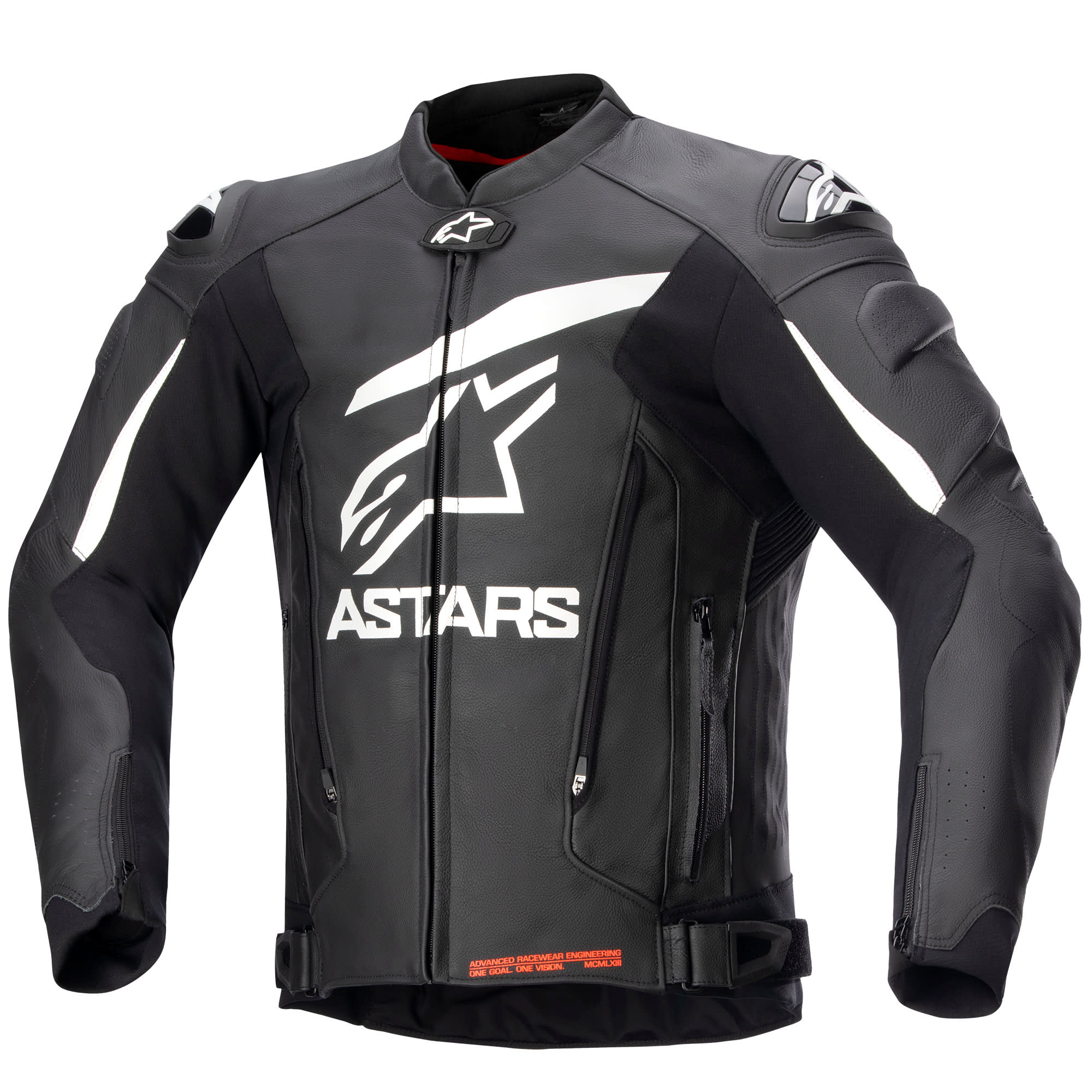 Alpinestars GP Plus V4 Leather Jacket - Black / White by Alpinestars - clearance motorcycle jacket