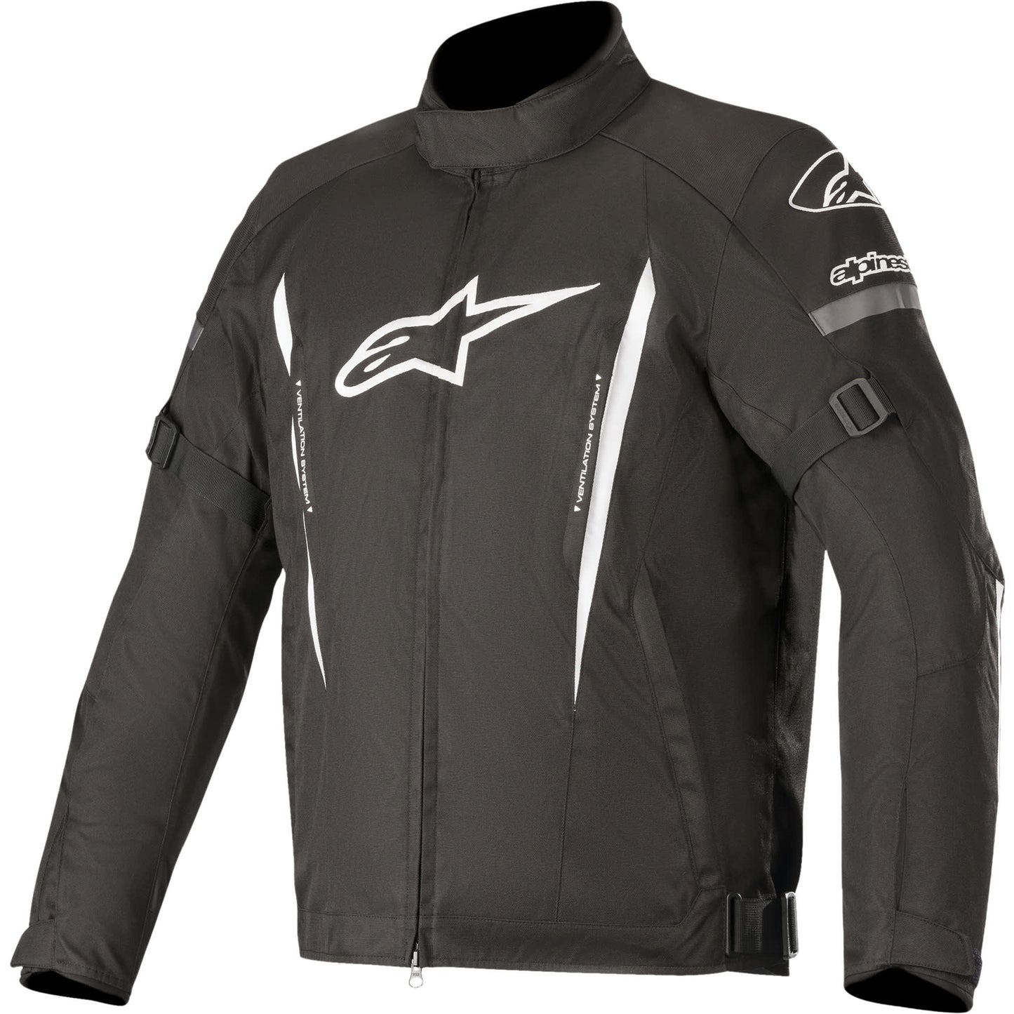 Alpinestars Gunner V2 Waterproof Textile Jacket - Black / White by Alpinestars - clearance motorcycle jacket