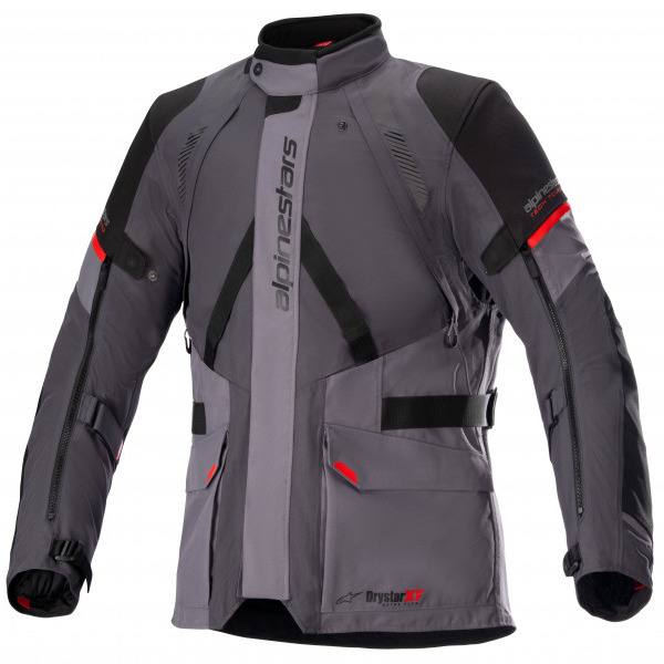 Alpinestars Monteira Drystar XF Textile Jacket - Dark Grey / Tar Grey / Bright Red by Alpinestars - clearance motorcycle…