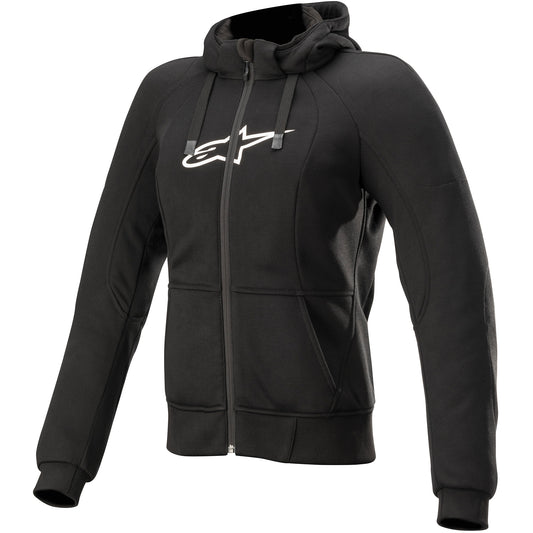 Alpinestars Stella Chrome Sport Hoodie - Black by Alpinestars - clearance motorcycle jacket