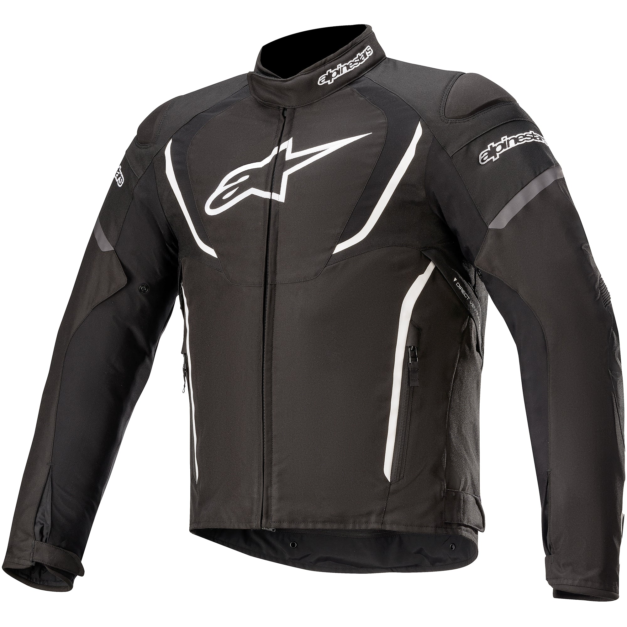 Alpinestars T-Jaws V3 Waterproof Textile Jacket - Black / White by Alpinestars - clearance motorcycle jacket