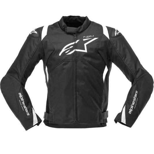 Alpinestars T-SP 1 V2 Waterproof Jacket - Black / White by Alpinestars - clearance motorcycle jacket