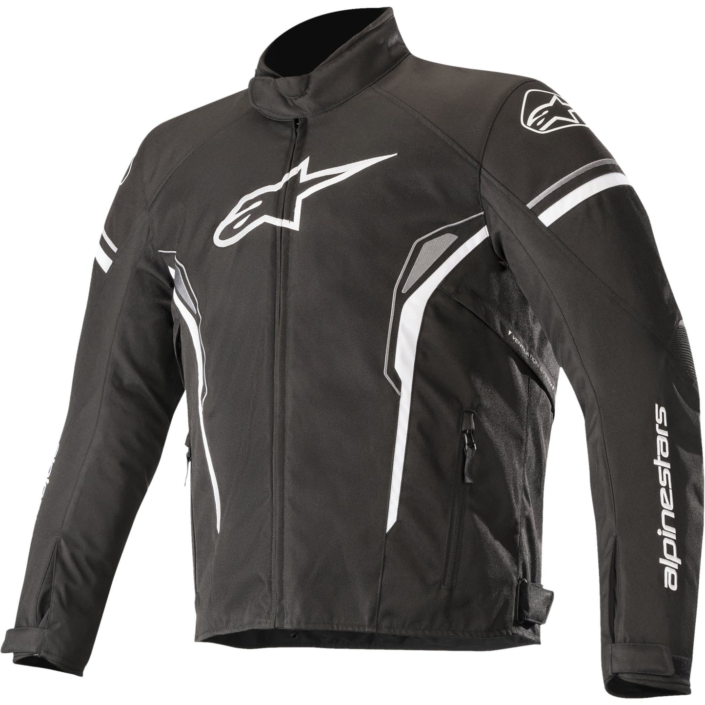 Alpinestars T-SP-1 Waterproof Textile Jacket - Black / White by Alpinestars - clearance motorcycle jacket