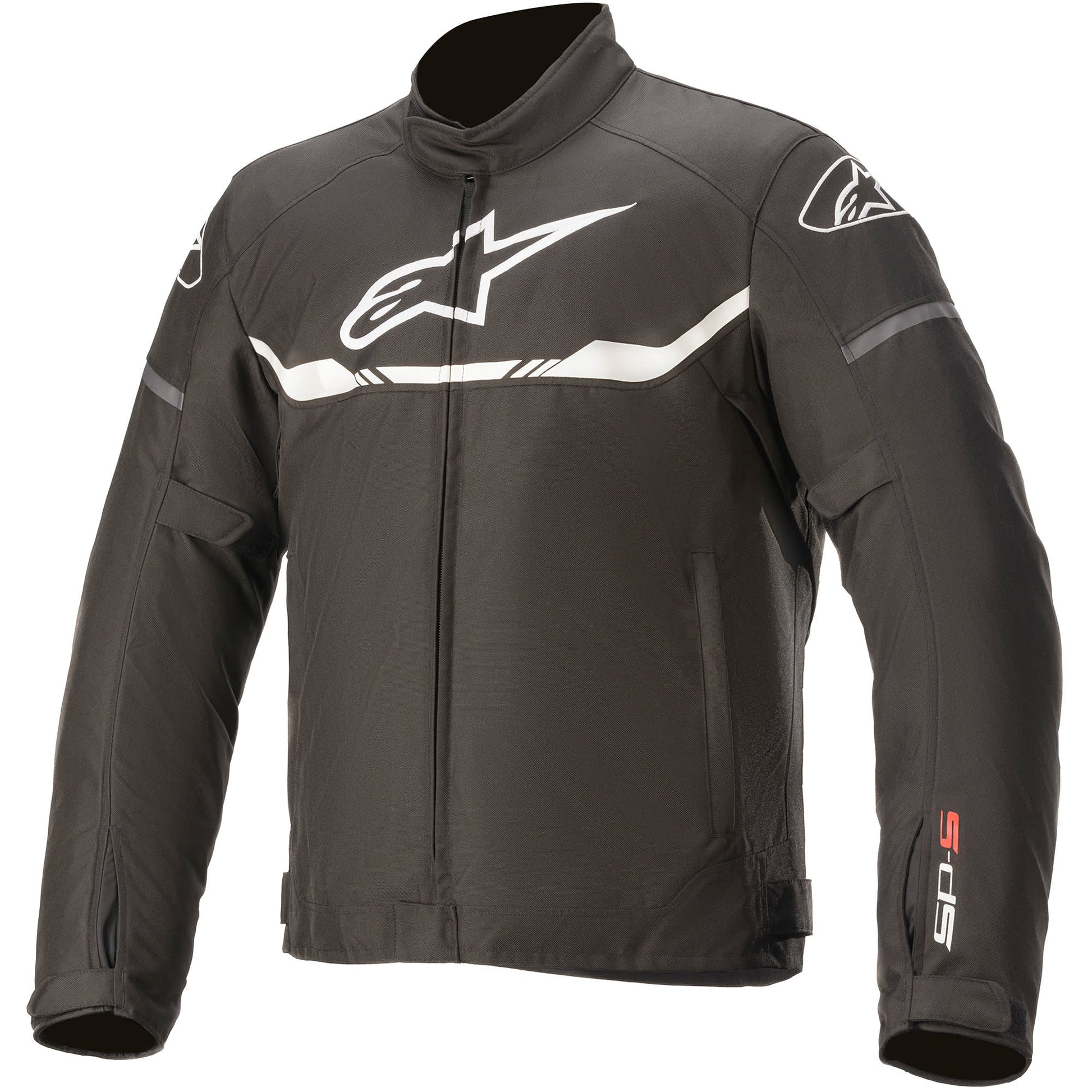 Alpinestars T-SPS Waterproof Textile Jacket - Black / White by Alpinestars - clearance motorcycle jacket