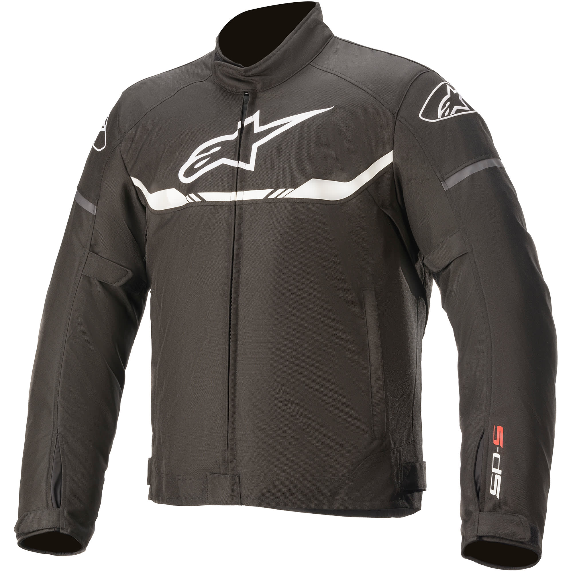 Alpinestars T-SPS Waterproof Textile Jacket - Black / White by Alpinestars - clearance motorcycle jacket