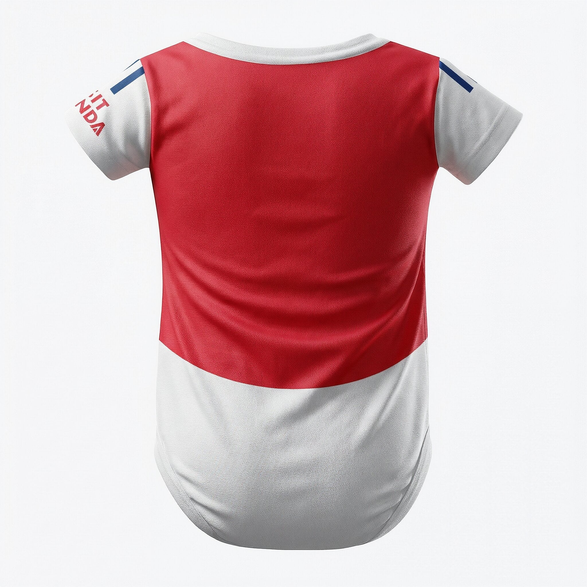 24/25 Arsenal Baby Bodysuit back view baby onesie by Dash Racegear