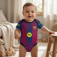 25/26 Barcelona Baby Bodysuit lifestyle view for baby sports fans