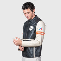 Mans Karl 24H Le Ecru Black Leather Jacket Leather Jacket unisex detail view 5 | Dash Racegear — Mans Karl 24H Black Leather Jacket – Le Ecru Collection