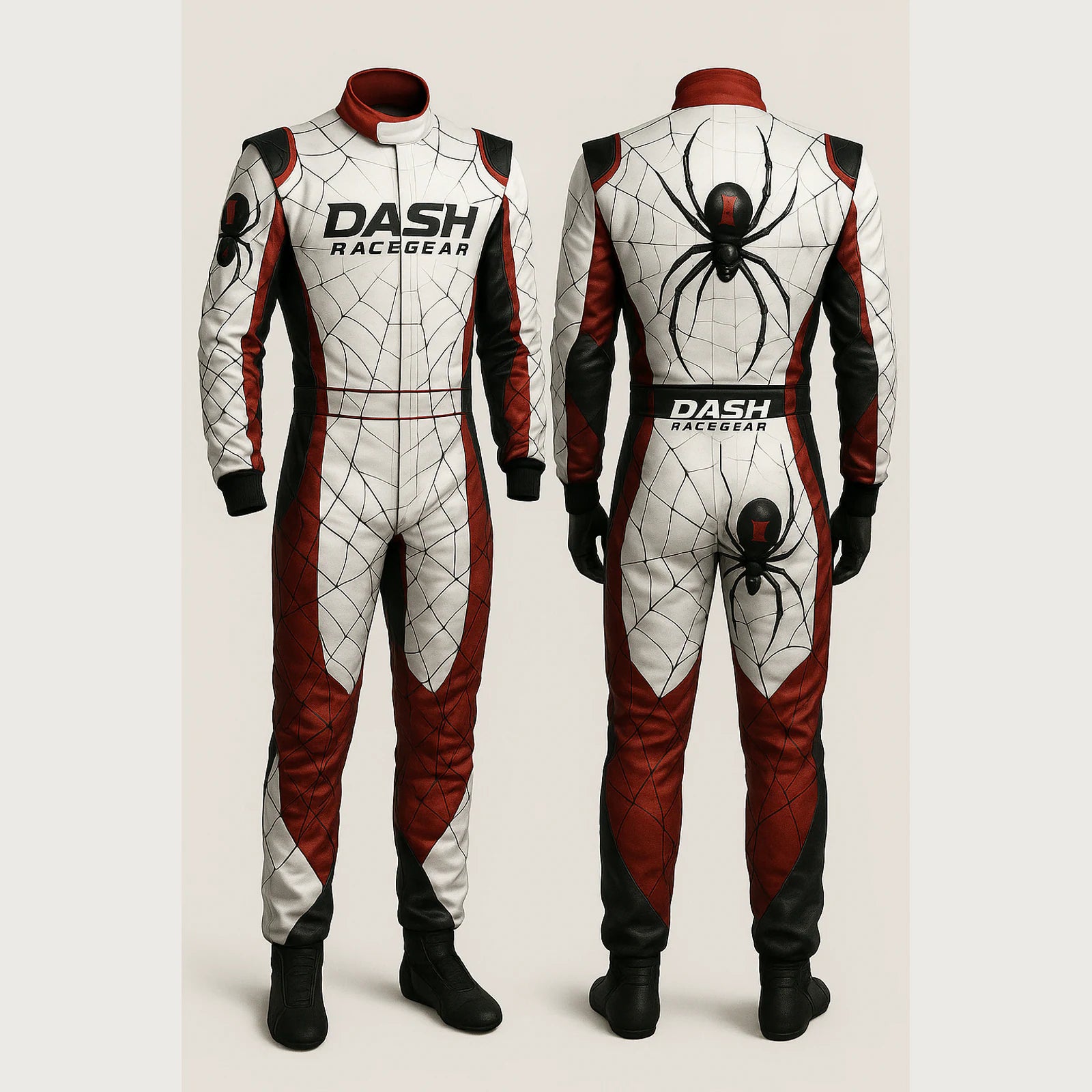 Black Widow Spider Halloween Race Suit by Dash Racegear, product gallery view 2 of 2