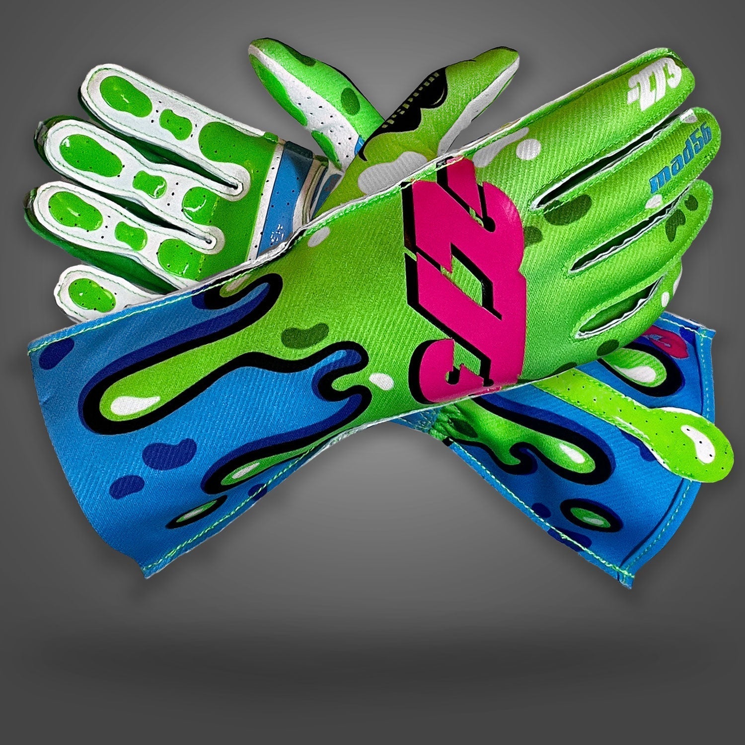 SLIME Mad56 x -273  Green/Cyan/Hot Pink - Glove | DASH RACEGEAR