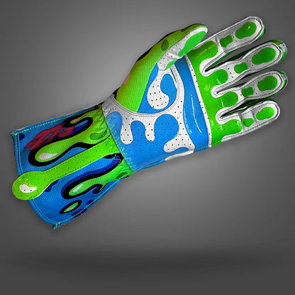 SLIME Mad56 x -273  Green/Cyan/Hot Pink - Glove | DASH RACEGEAR
