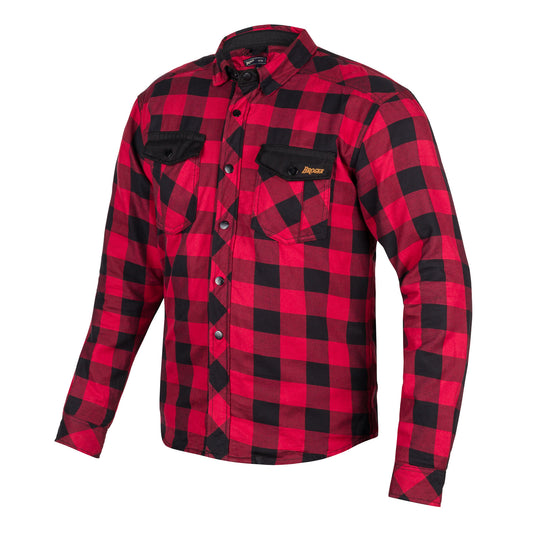 Broger Alaska Textile Shirt - Red / Black by Broger - clearance motorcycle jacket