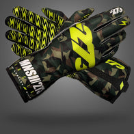 CAMO 3 Army/Black/Fluo-Yellow - Glove | DASH RACEGEAR