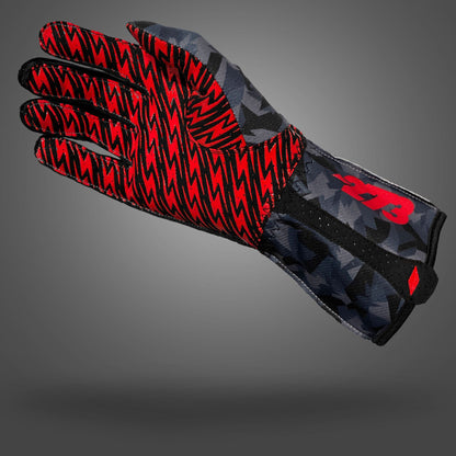 CAMO 3 Black/Gray/White - Glove | DASH RACEGEAR