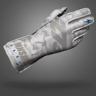CAMO 3 White/Gray/Silver - Glove | DASH RACEGEAR