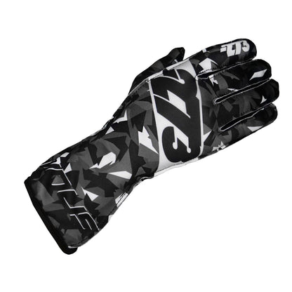 CAMO Black/Gray/White - Glove | DASH RACEGEAR