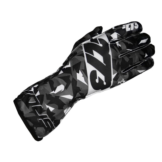 CAMO Black/Gray/White - Glove | DASH RACEGEAR