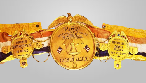 Carmen Basilio World Middleweight Boxing Championship Ring Magazine Belt 3D CNC - image 1 | DASH RACEGEAR