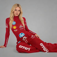 Charles Leclerc 2026 F1 Women Bodysuit Onesie Racing Base Layer by Dash Racegear, front product view, design 7460