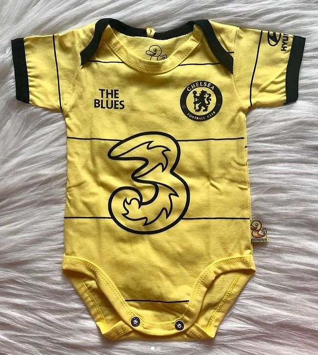 Chelsea soccer romper 3rd jersey 100% cotton - baby romper image 1