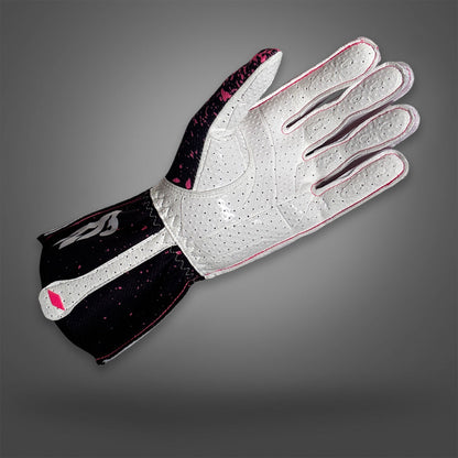 DRIP V3 - Fluo Pink Black/White - Glove | DASH RACEGEAR