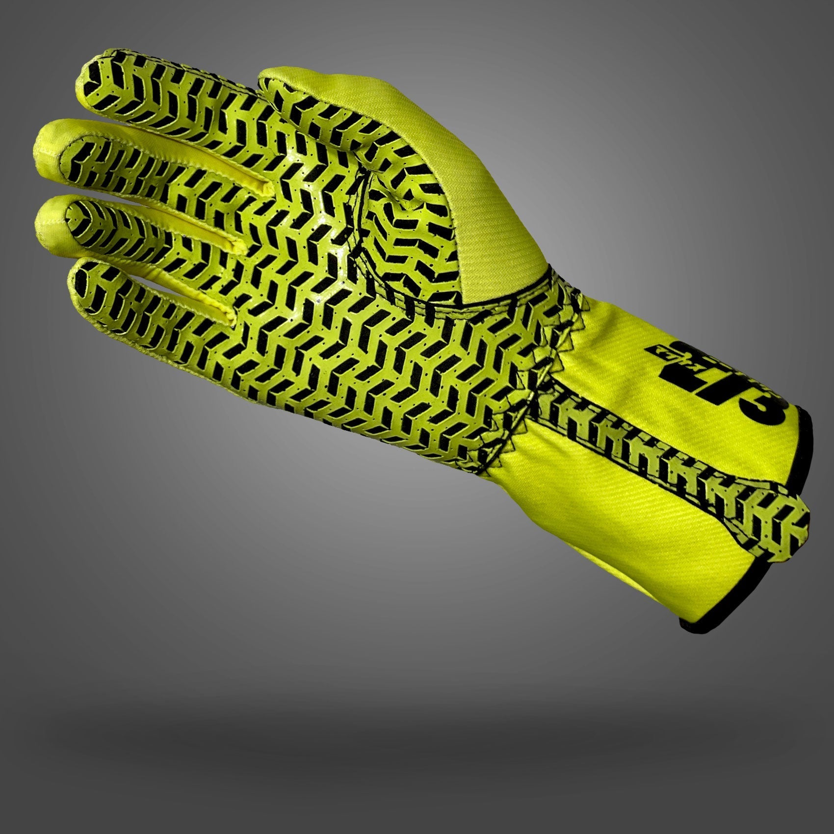 OSAKA Fluo-Yellow/Black - Glove | DASH RACEGEAR
