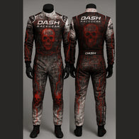 Cyber Skull Grid Halloween Race Suit by Dash Racegear, product gallery view 2 of 4