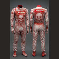 Cyber Skull Grid Halloween Race Suit by Dash Racegear, product gallery view 4 of 4