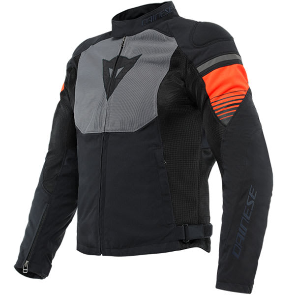 Dainese Air Fast Textile Jacket - Black / Grey / Fluo Red by Dainese - clearance motorcycle jacket