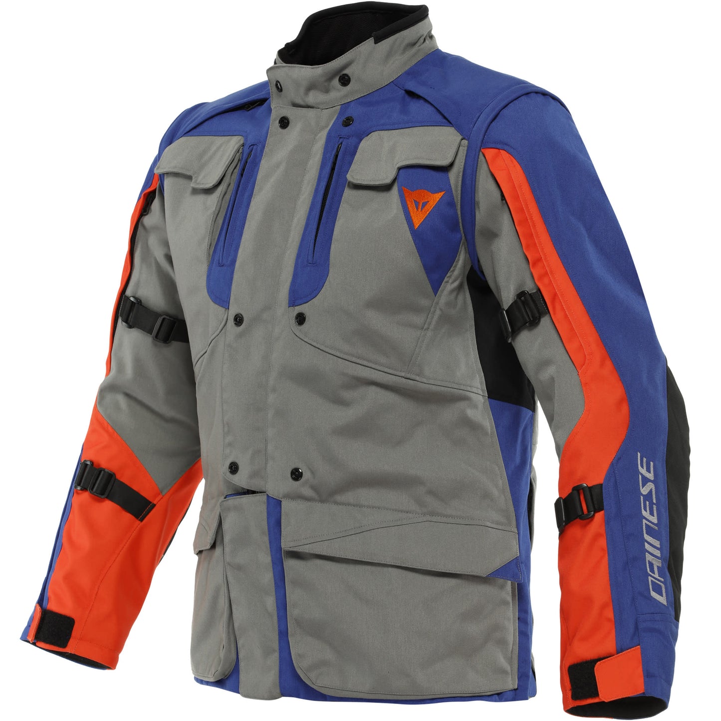 Dainese Alligator Textile Jacket - Charcoal Grey / Soda Light Blue / Flame Orange by Dainese - clearance motorcycle jacket