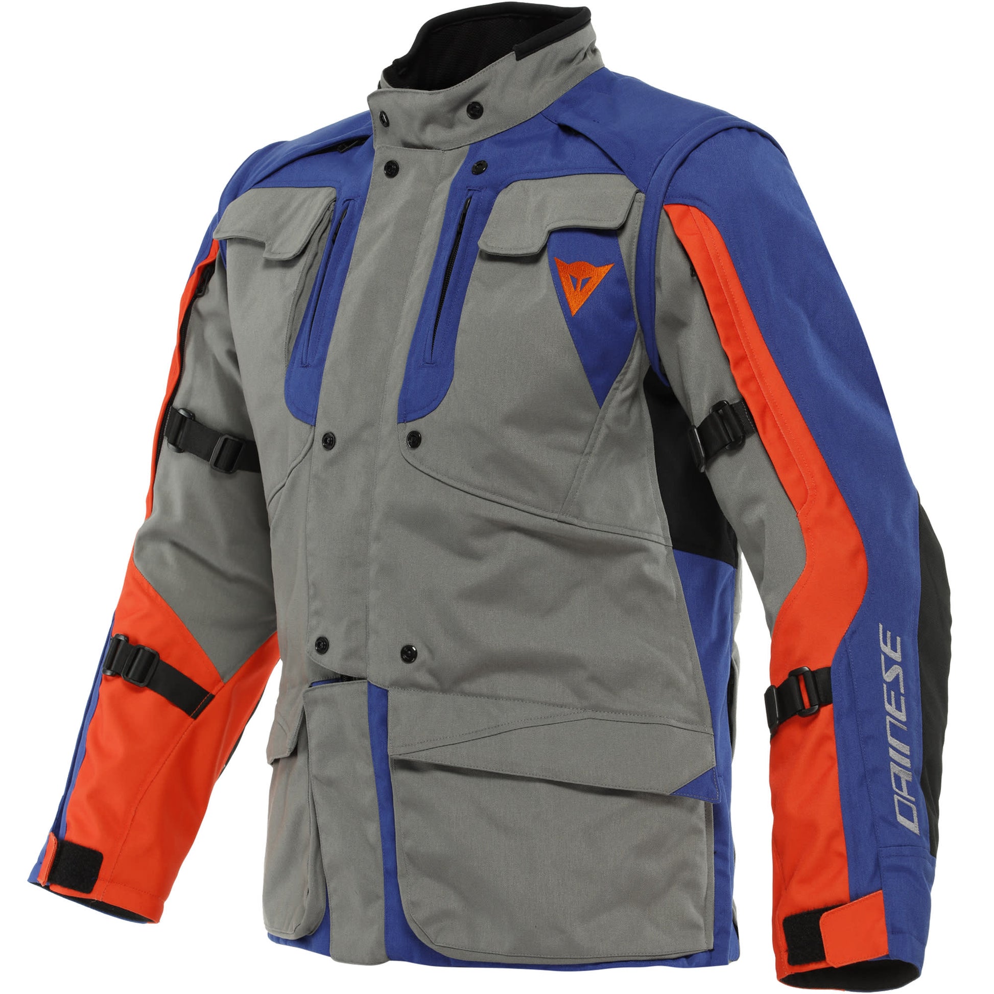 Dainese Alligator Textile Jacket - Charcoal Grey / Soda Light Blue / Flame Orange by Dainese - clearance motorcycle jacket
