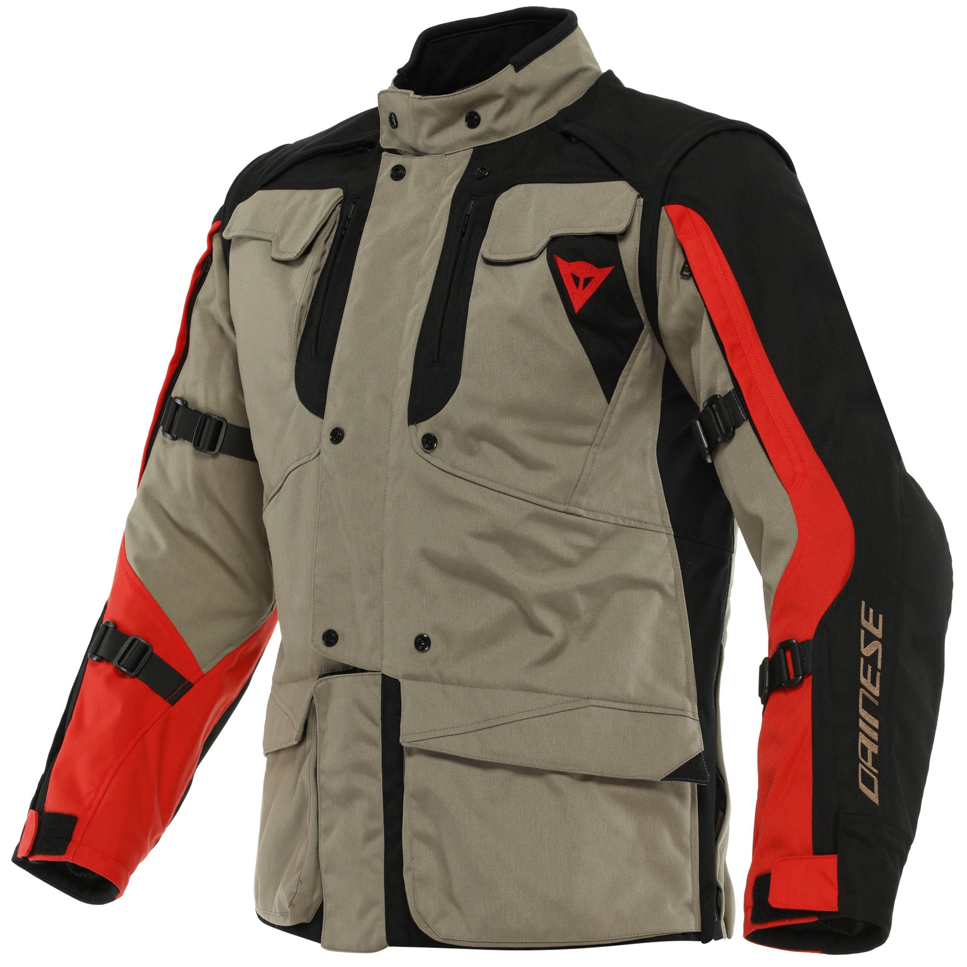 Dainese Alligator Textile Jacket - Walnut / Black / Lava Red by Dainese - clearance motorcycle jacket
