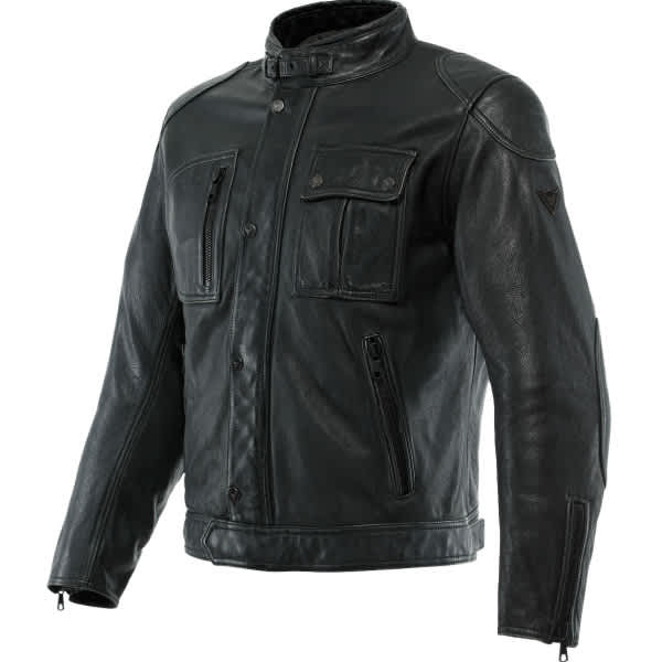 Dainese Atlas Leather Jacket - Black by Dainese - clearance motorcycle jacket