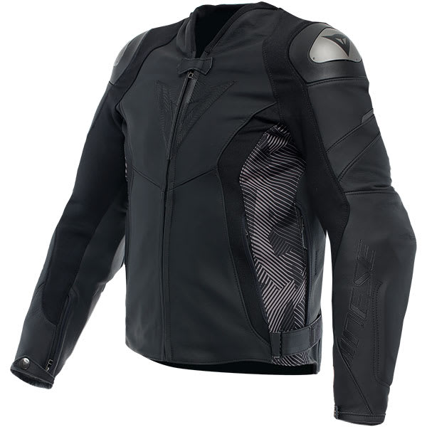 Dainese Avro 5 Leather Jacket - Black / Anthracite by Dainese - clearance motorcycle jacket