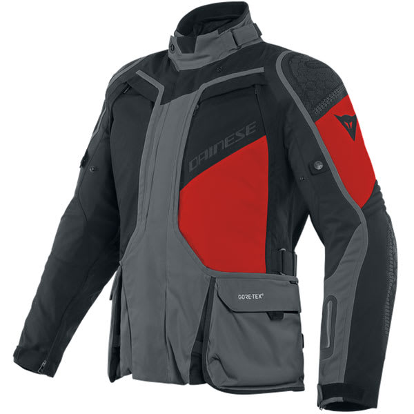 Dainese D-Explorer 2 Gore-Tex Textile Jacket - Ebony / Black / Lava Red by Dainese - clearance motorcycle jacket