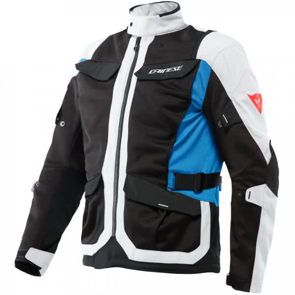 Dainese Desert Textile Jacket - Glacier Grey / Black / Performance Blue by Dainese - clearance motorcycle jacket