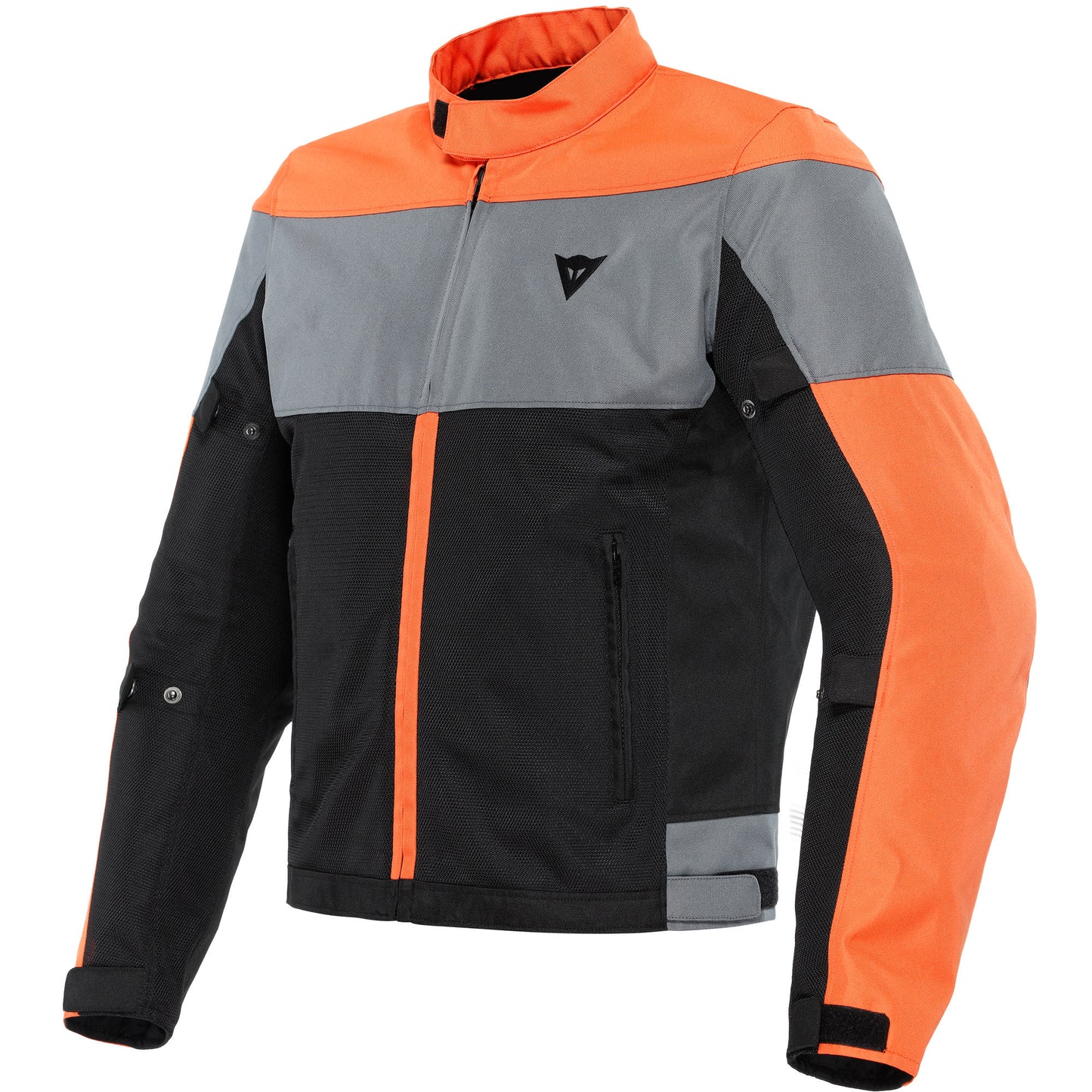 Dainese Elettrica Air Textile Jacket - Black / Flame Orange / Charcoal Grey by Dainese - clearance motorcycle jacket