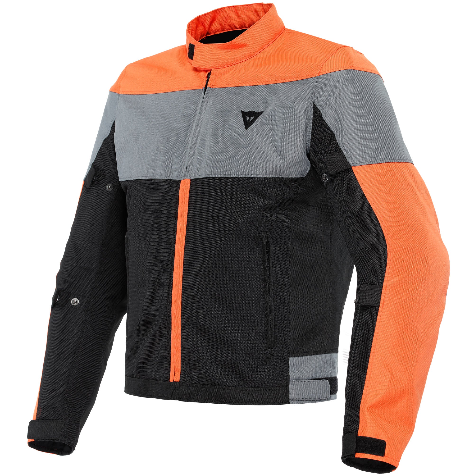Dainese Elettrica Air Textile Jacket - Black / Flame Orange / Charcoal Grey by Dainese - clearance motorcycle jacket