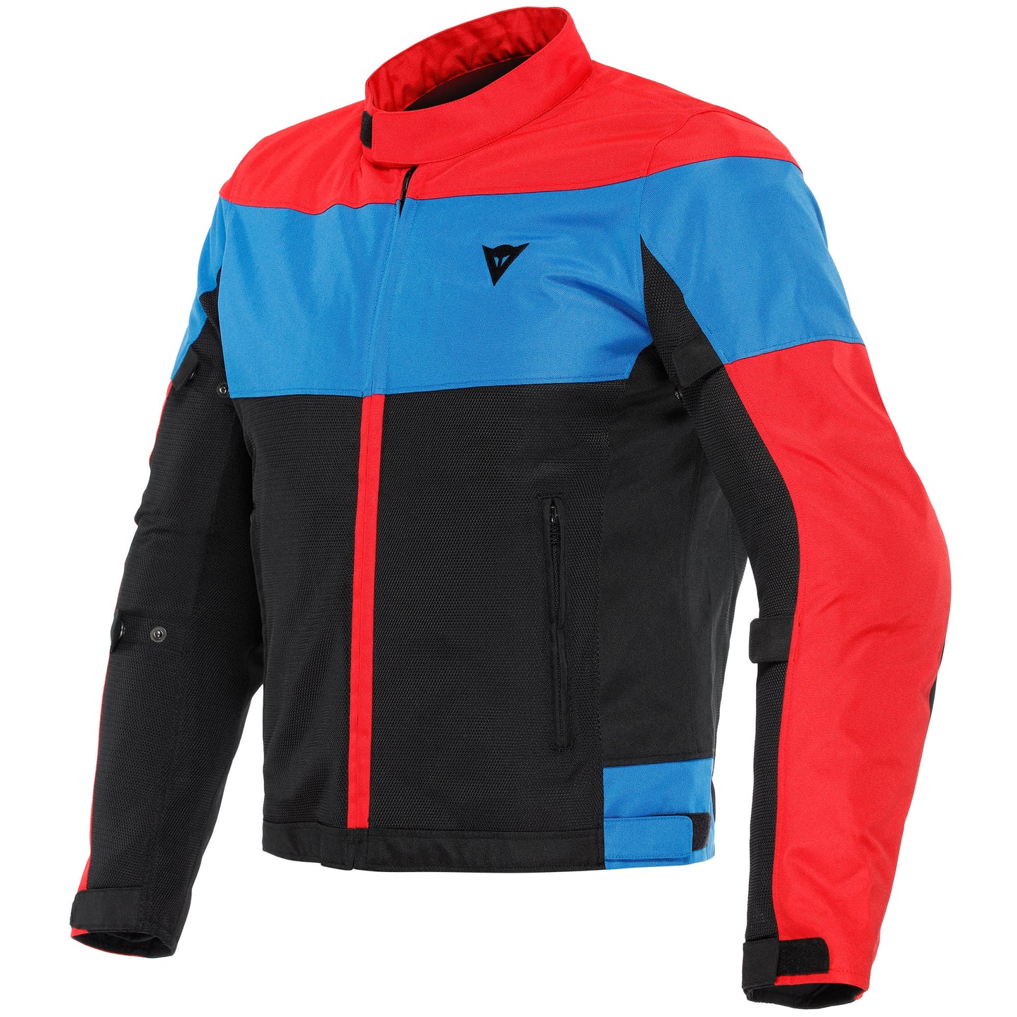 Dainese Elettrica Air Textile Jacket - Black / Lava Red / Light Blue by Dainese - clearance motorcycle jacket