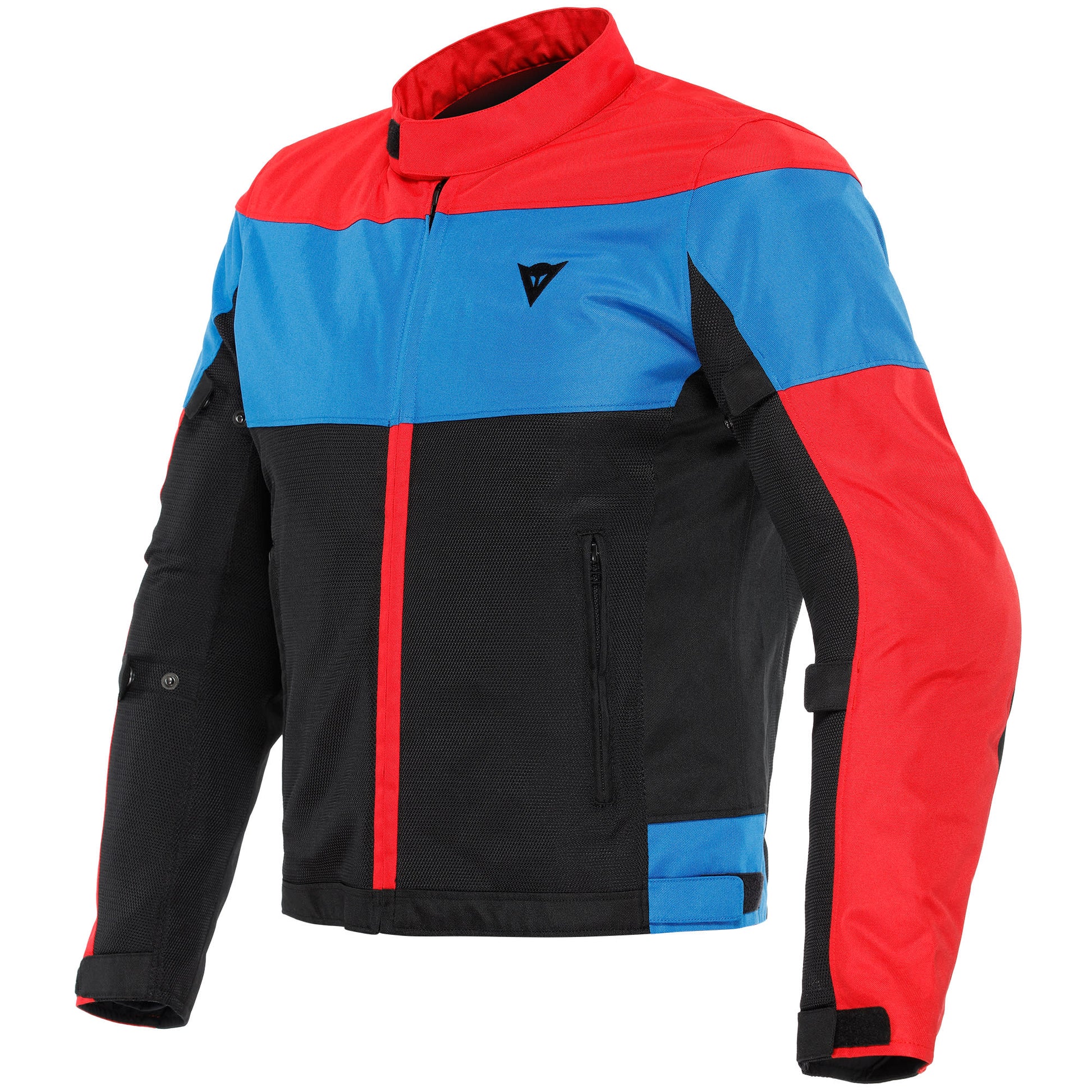 Dainese Elettrica Air Textile Jacket - Black / Lava Red / Light Blue by Dainese - clearance motorcycle jacket