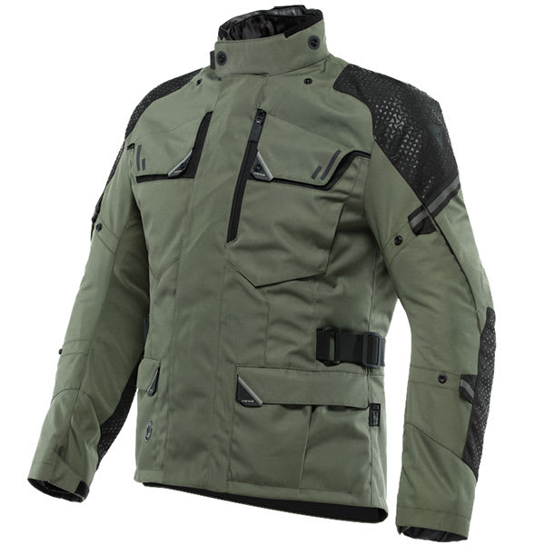Dainese Ladakh 3L D-Dry Textile Jacket - Army Green / Black by Dainese - clearance motorcycle jacket