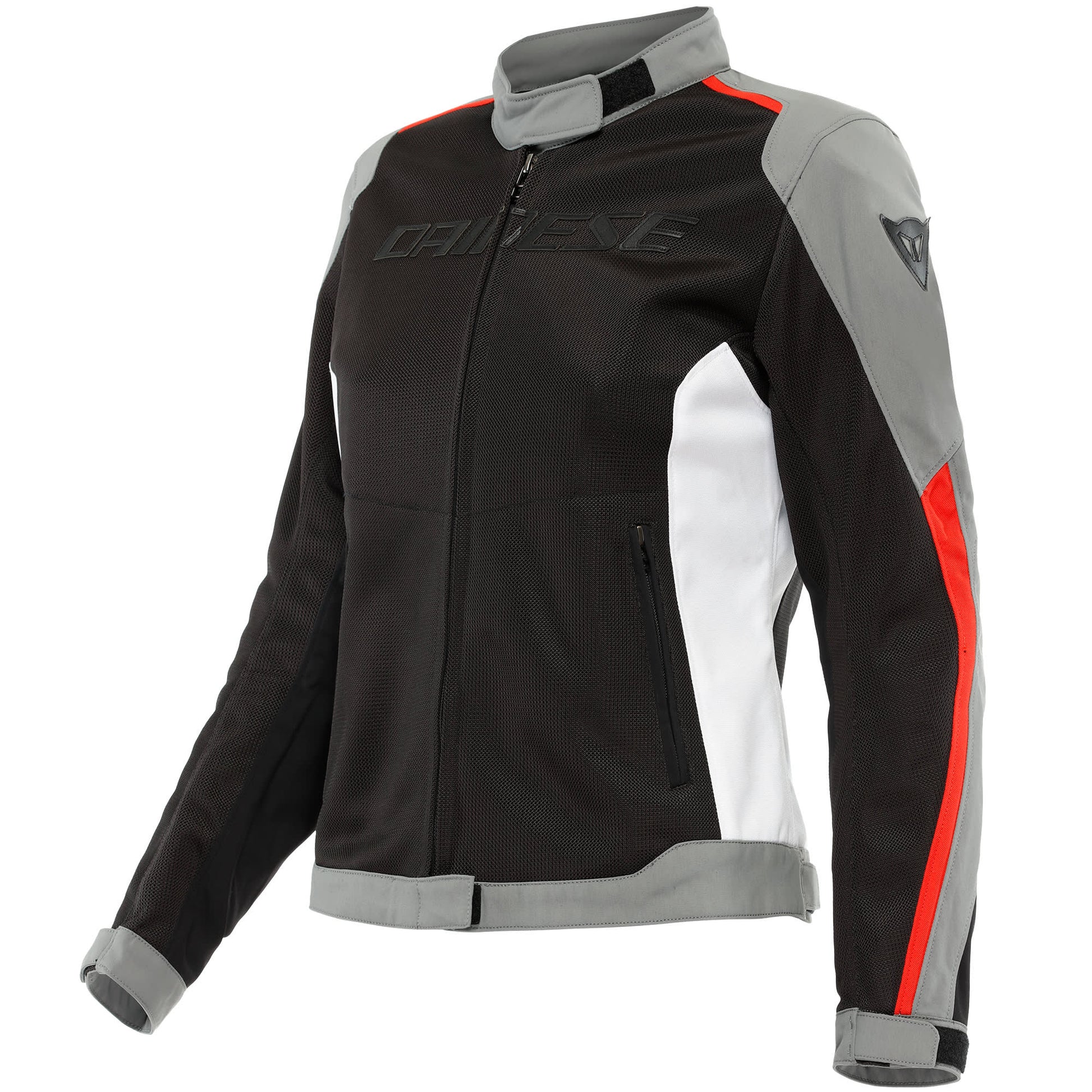 Dainese Ladies HydraFlux 2 Air D-Dry Textile Jacket - Black / Charcoal Grey / Lava Red by Dainese - clearance motorcycle…