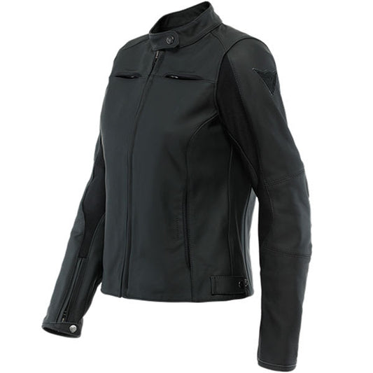 Dainese Ladies Razon 2 Leather Jacket - Black by Dainese - clearance motorcycle jacket