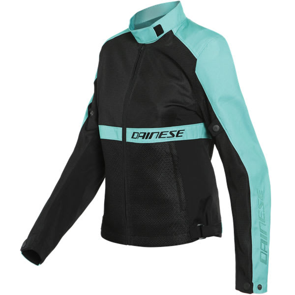 Dainese Ladies Ribelle Air Textile Jacket - Black / Aqua Green by Dainese - clearance motorcycle jacket