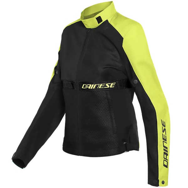 Dainese Ladies Ribelle Air Textile Jacket - Black / Fluo Yellow by Dainese - clearance motorcycle jacket