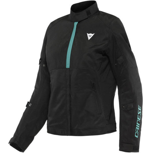 Dainese Ladies Risoluta Air Textile Jacket - Black / Acqua Green by Dainese - clearance motorcycle jacket