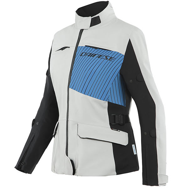 Dainese Ladies Tonale D-Dry XT Textile Jacket - Glacier Grey / Performance Blue / Black by Dainese - clearance motorcycle…